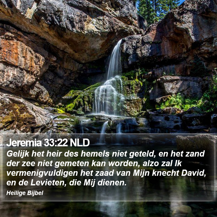 Jeremia 33:22 NLD Bible Study