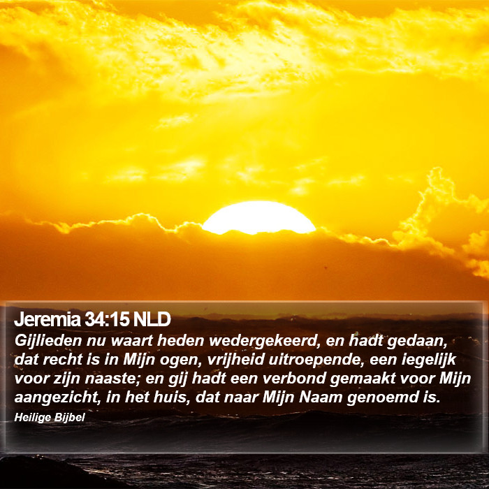 Jeremia 34:15 NLD Bible Study