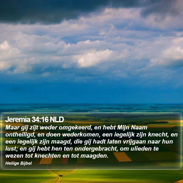 Jeremia 34:16 NLD Bible Study