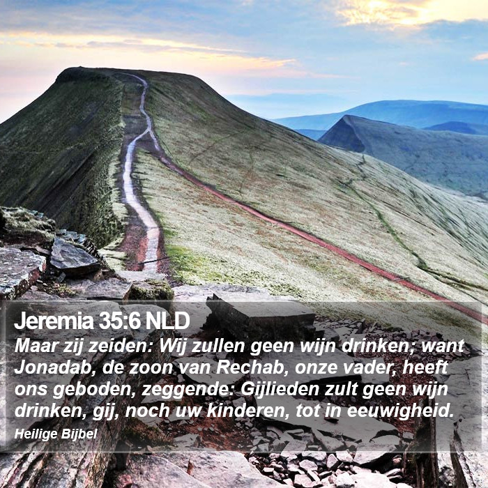 Jeremia 35:6 NLD Bible Study