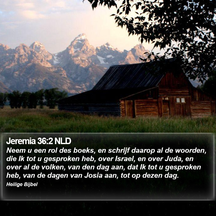 Jeremia 36:2 NLD Bible Study