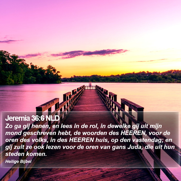 Jeremia 36:6 NLD Bible Study