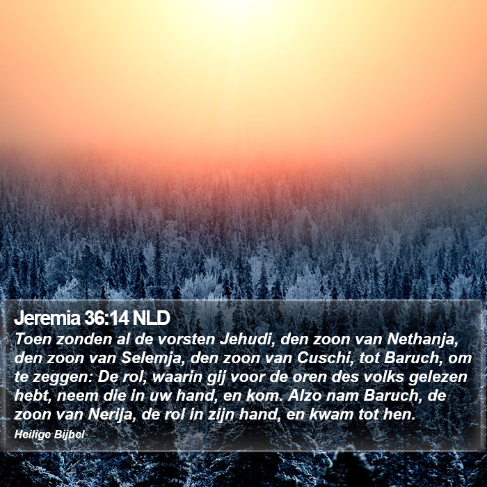 Jeremia 36:14 NLD Bible Study