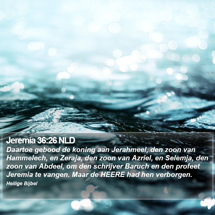 Jeremia 36:26 NLD Bible Study