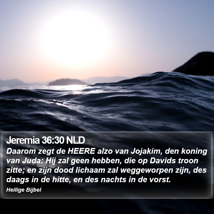 Jeremia 36:30 NLD Bible Study