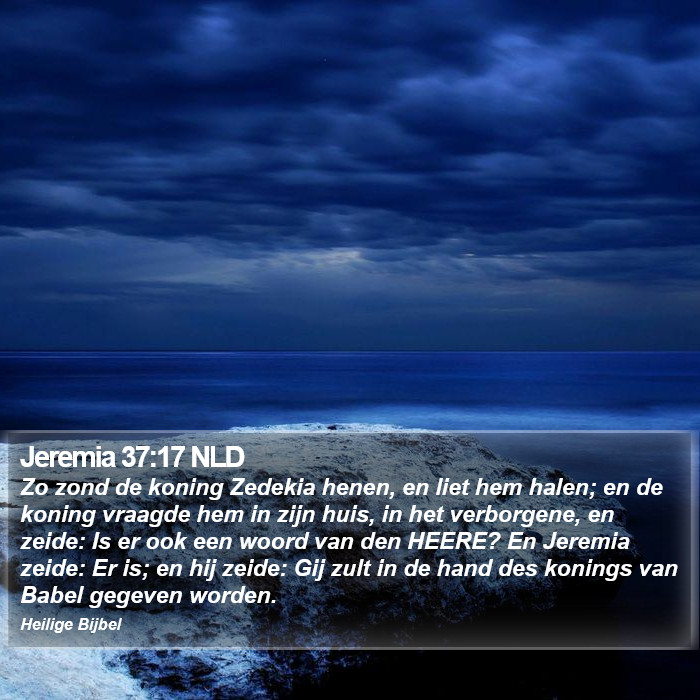 Jeremia 37:17 NLD Bible Study