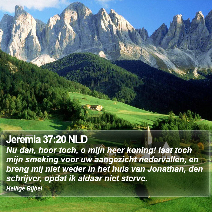 Jeremia 37:20 NLD Bible Study