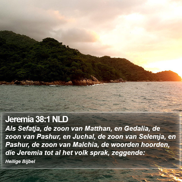 Jeremia 38:1 NLD Bible Study
