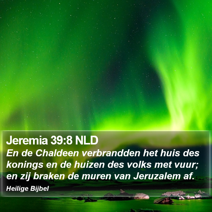 Jeremia 39:8 NLD Bible Study
