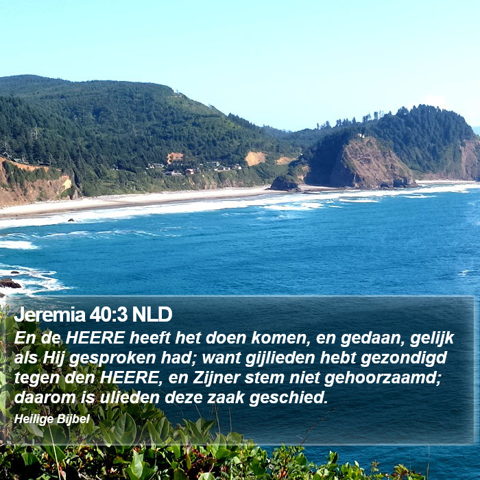 Jeremia 40:3 NLD Bible Study