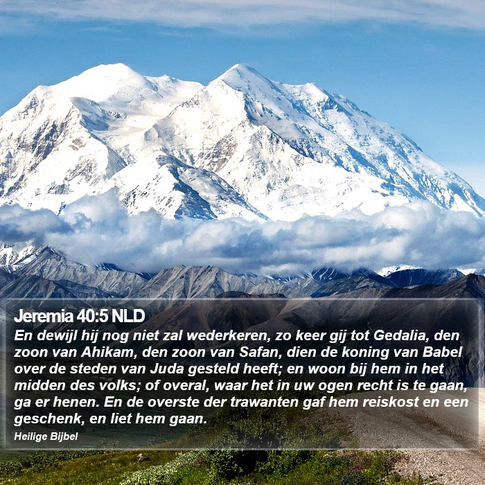 Jeremia 40:5 NLD Bible Study