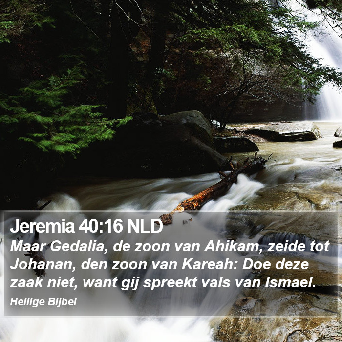 Jeremia 40:16 NLD Bible Study