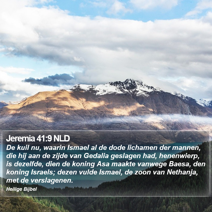 Jeremia 41:9 NLD Bible Study