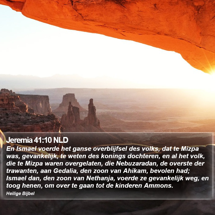 Jeremia 41:10 NLD Bible Study