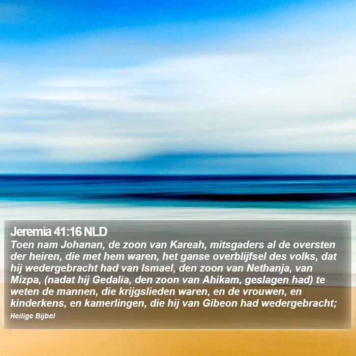 Jeremia 41:16 NLD Bible Study