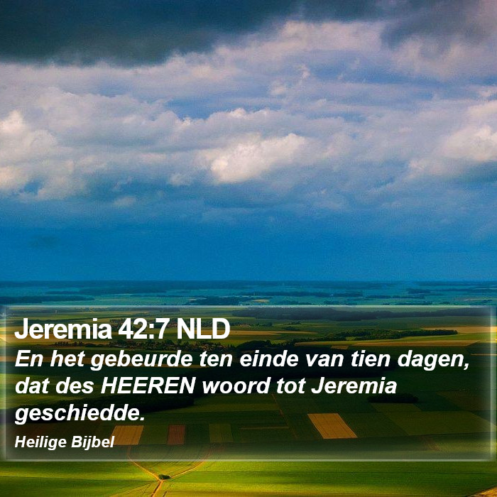 Jeremia 42:7 NLD Bible Study