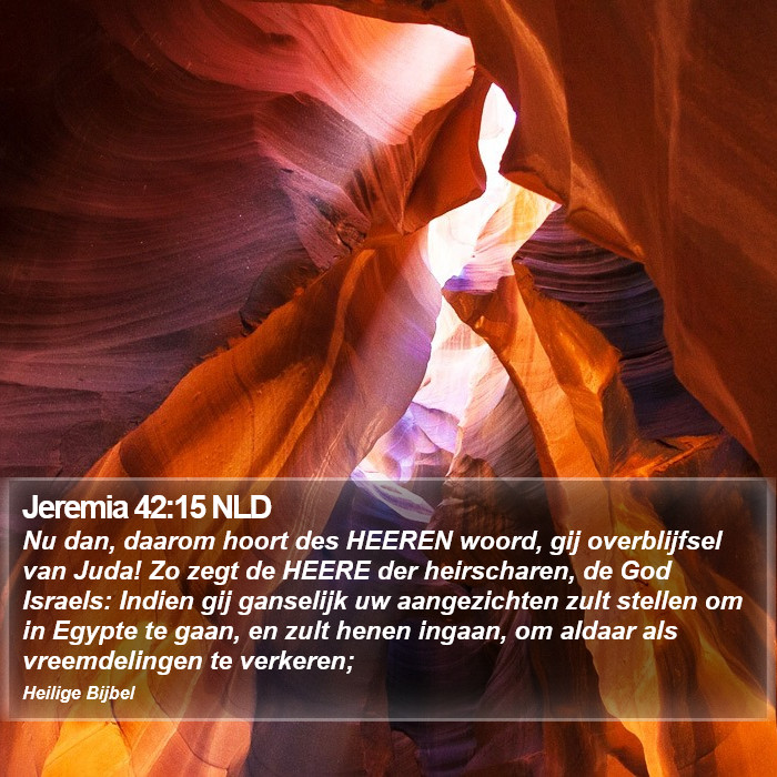 Jeremia 42:15 NLD Bible Study