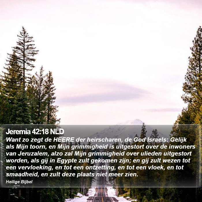 Jeremia 42:18 NLD Bible Study