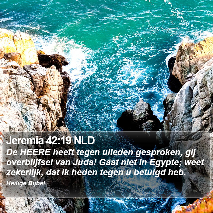 Jeremia 42:19 NLD Bible Study