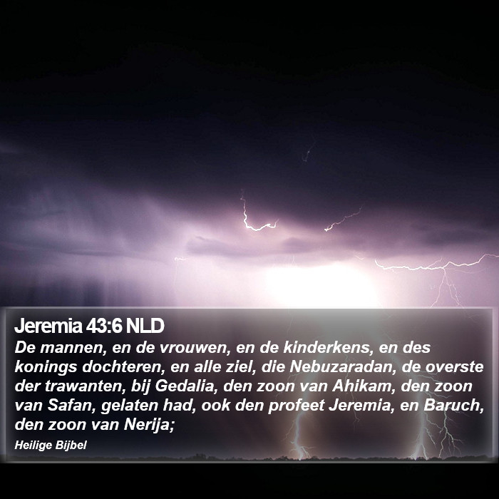 Jeremia 43:6 NLD Bible Study