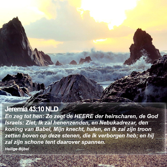 Jeremia 43:10 NLD Bible Study