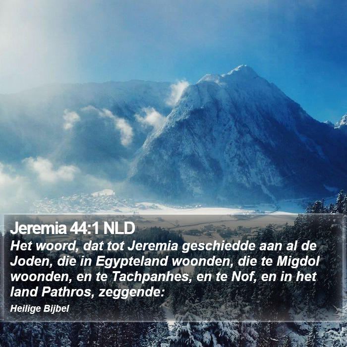 Jeremia 44:1 NLD Bible Study