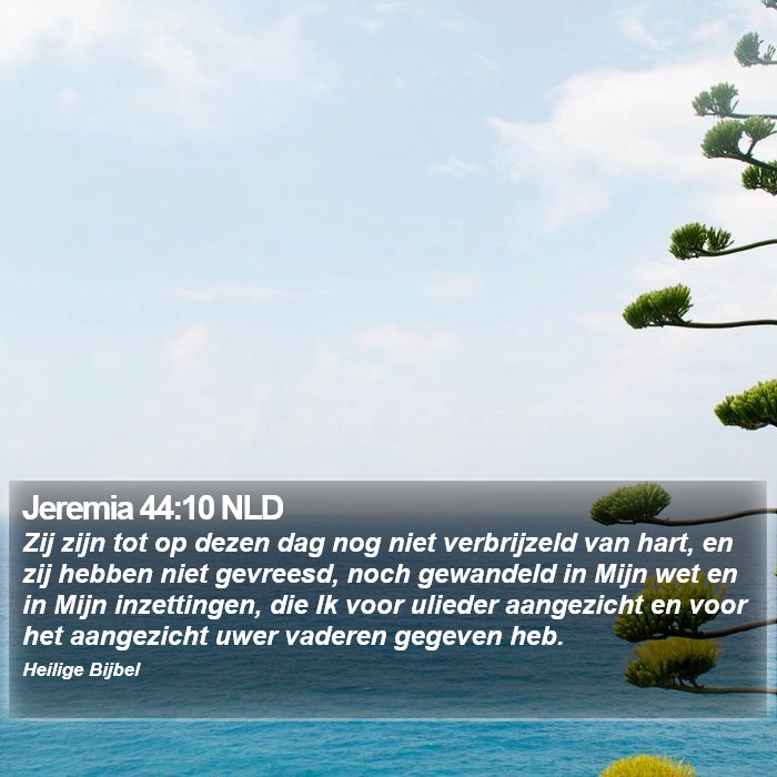 Jeremia 44:10 NLD Bible Study