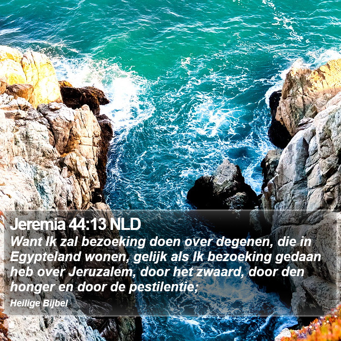 Jeremia 44:13 NLD Bible Study