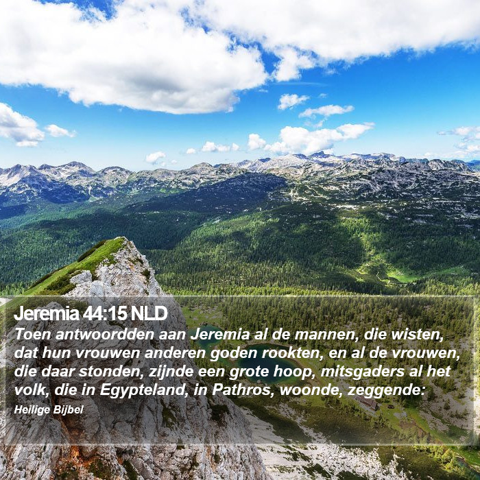 Jeremia 44:15 NLD Bible Study