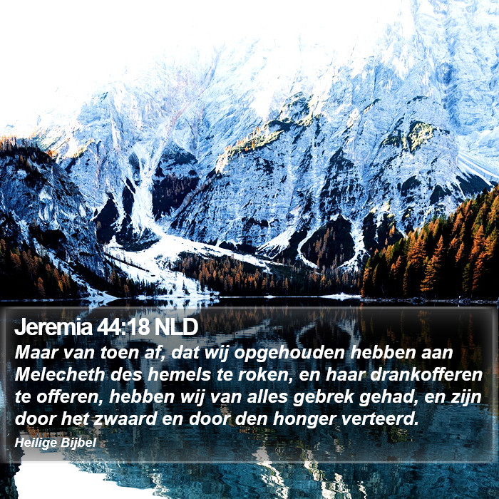 Jeremia 44:18 NLD Bible Study