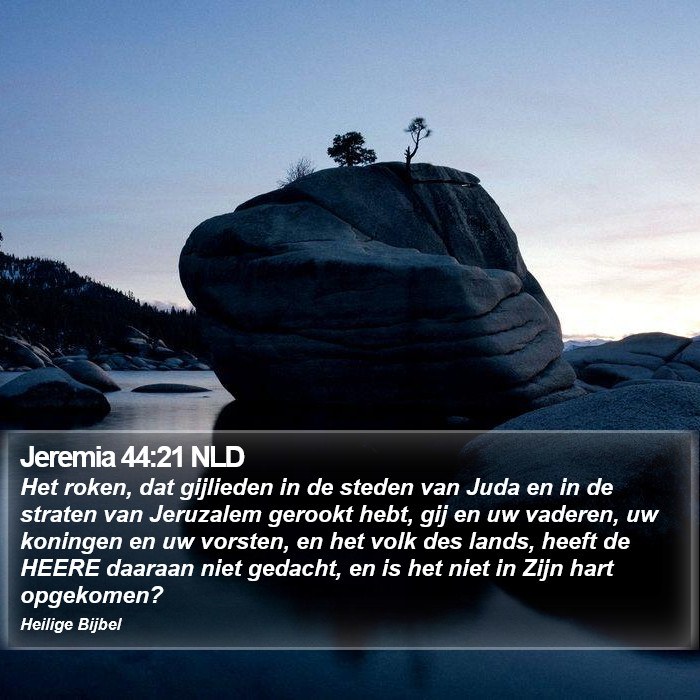 Jeremia 44:21 NLD Bible Study