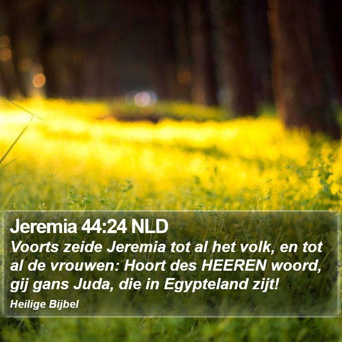 Jeremia 44:24 NLD Bible Study