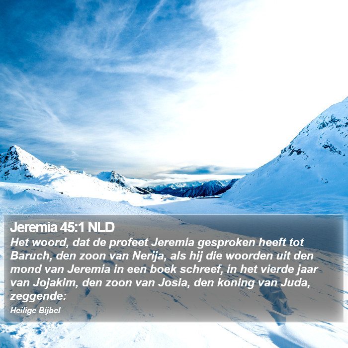 Jeremia 45:1 NLD Bible Study