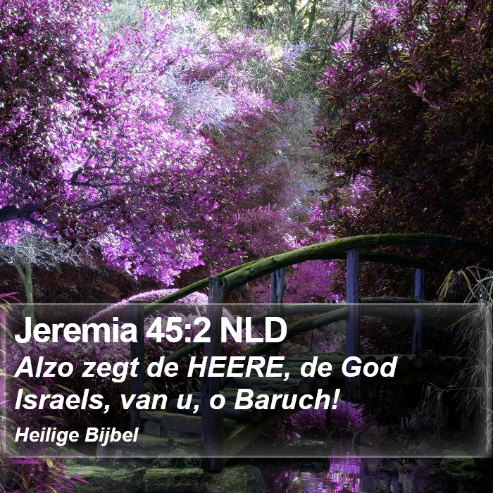 Jeremia 45:2 NLD Bible Study