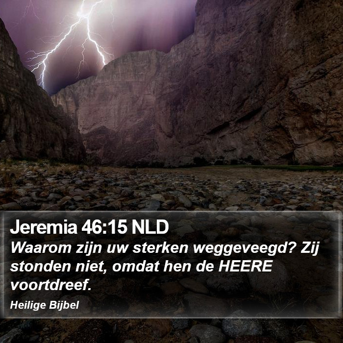 Jeremia 46:15 NLD Bible Study