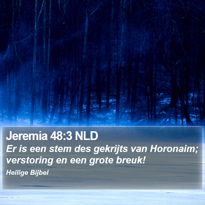 Jeremia 48:3 NLD Bible Study