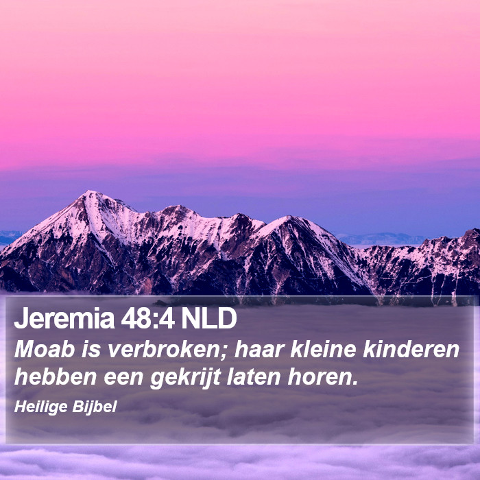 Jeremia 48:4 NLD Bible Study