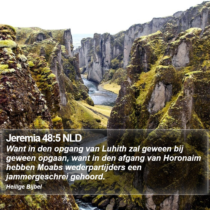 Jeremia 48:5 NLD Bible Study