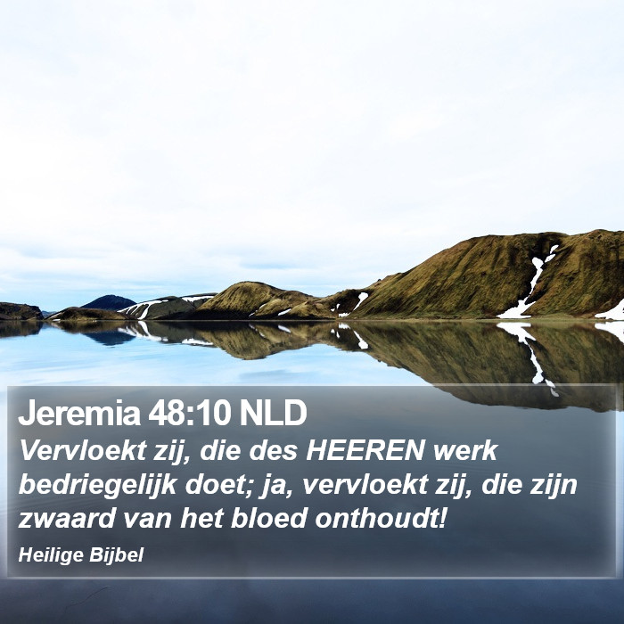 Jeremia 48:10 NLD Bible Study