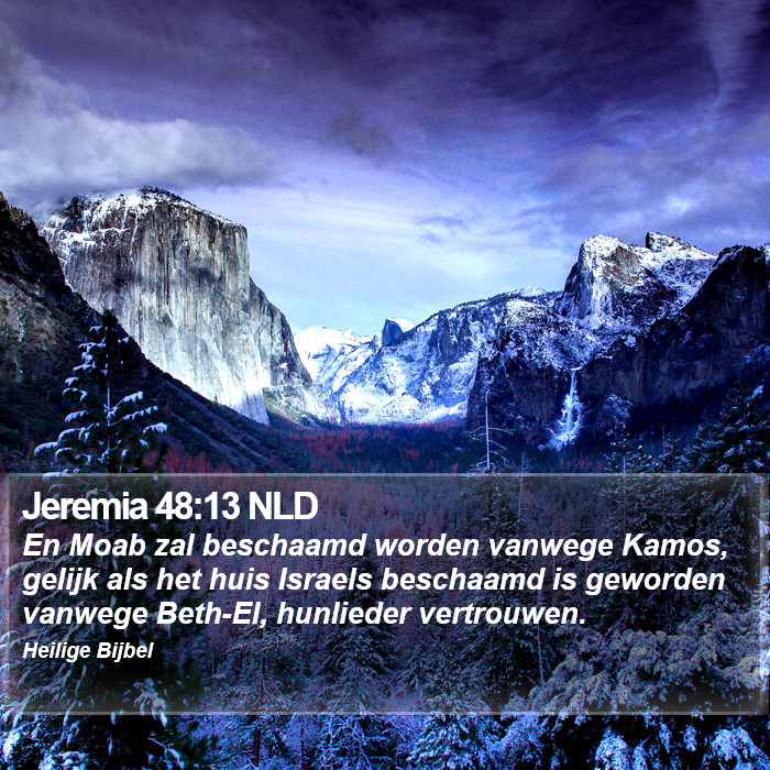 Jeremia 48:13 NLD Bible Study