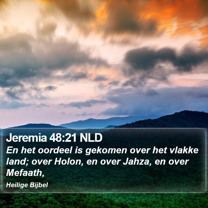 Jeremia 48:21 NLD Bible Study