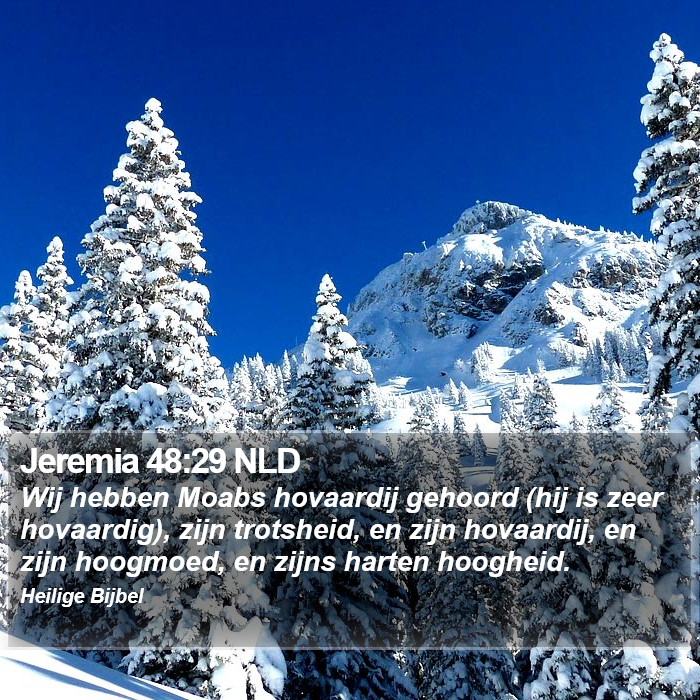 Jeremia 48:29 NLD Bible Study