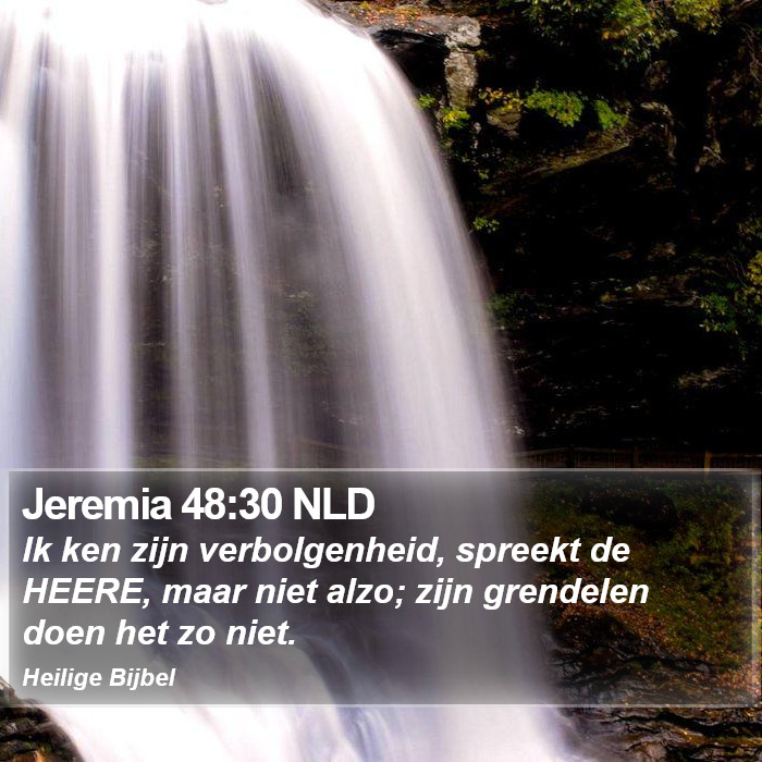 Jeremia 48:30 NLD Bible Study