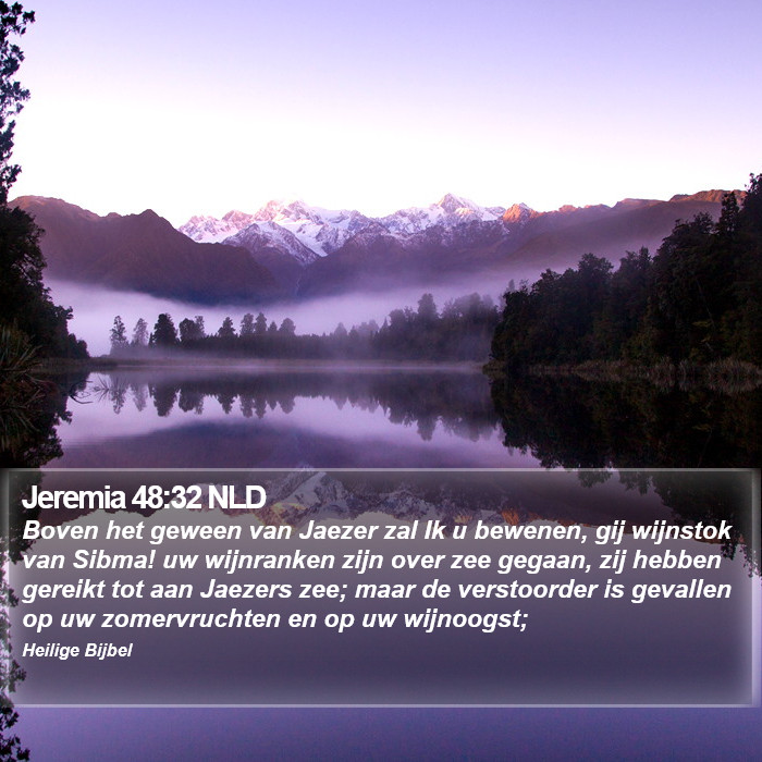 Jeremia 48:32 NLD Bible Study