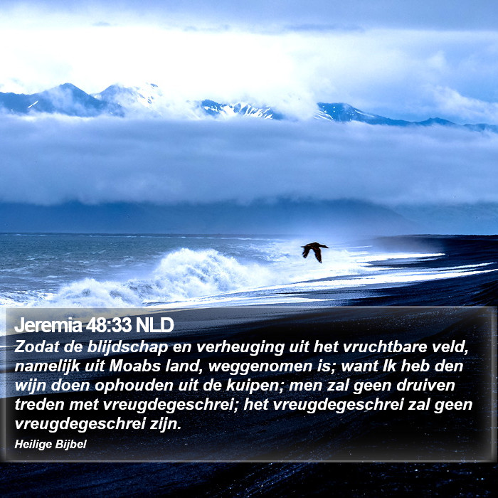 Jeremia 48:33 NLD Bible Study