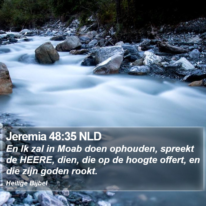 Jeremia 48:35 NLD Bible Study