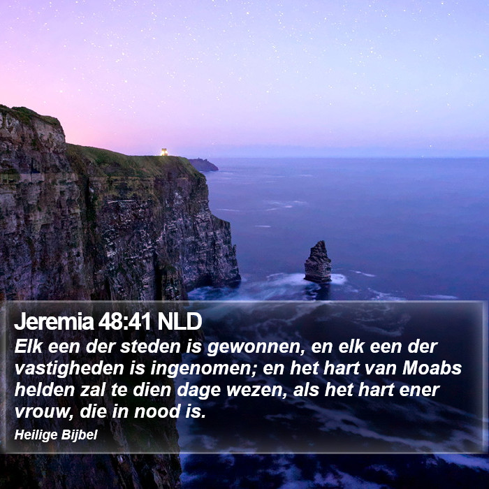 Jeremia 48:41 NLD Bible Study