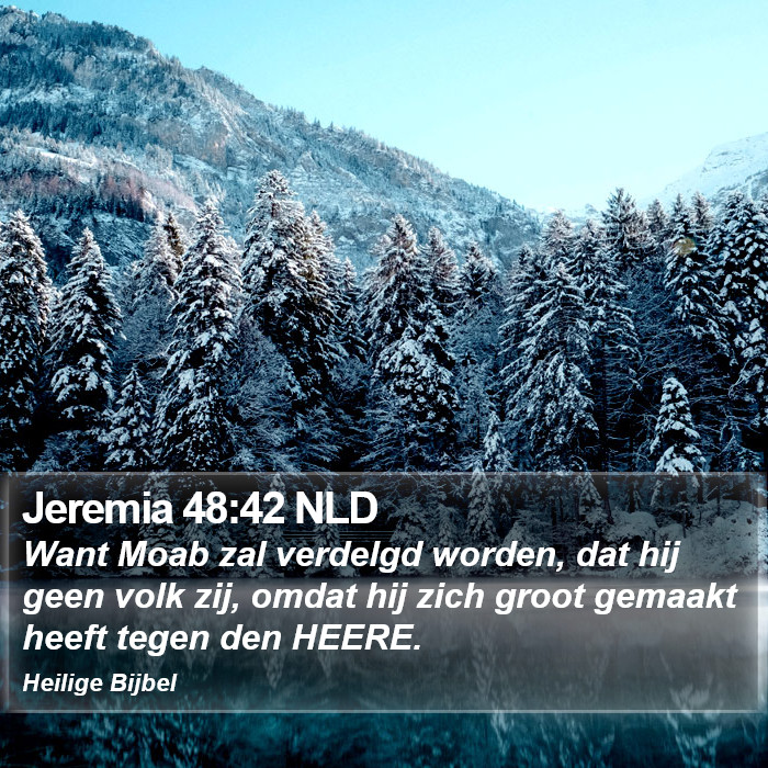 Jeremia 48:42 NLD Bible Study