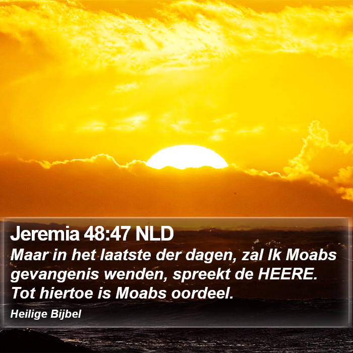 Jeremia 48:47 NLD Bible Study