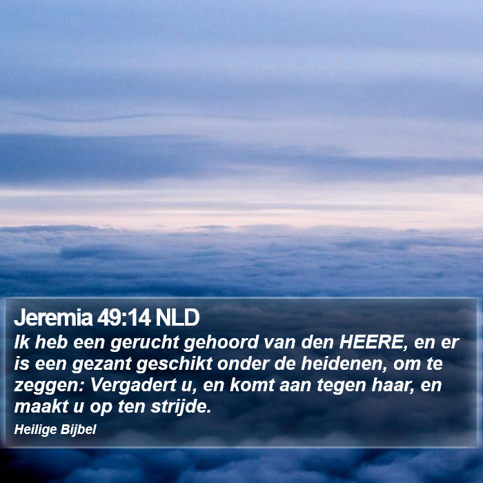 Jeremia 49:14 NLD Bible Study